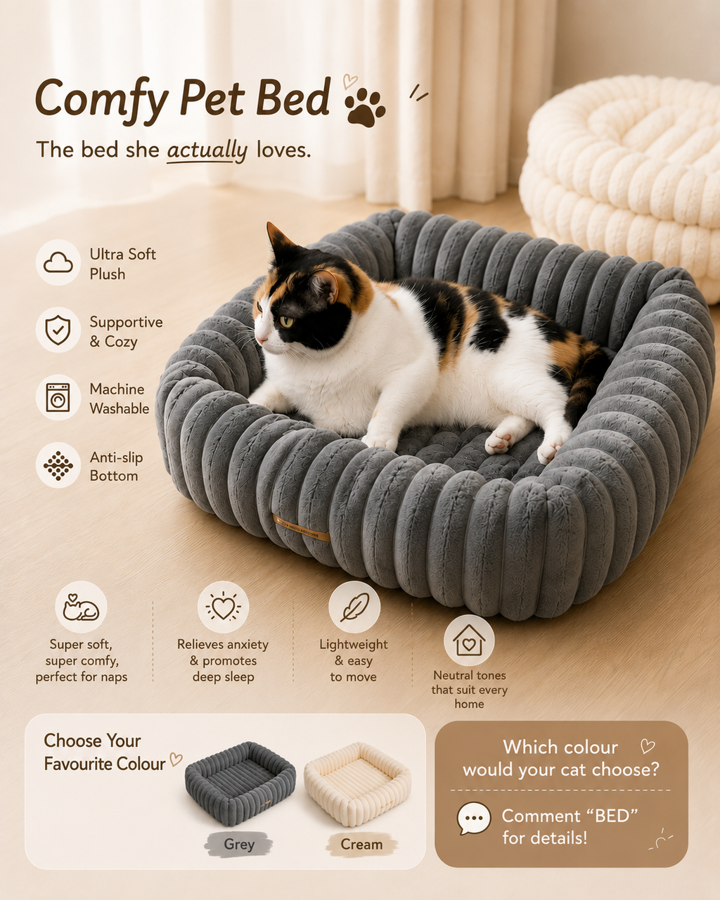Soft Cat Bed