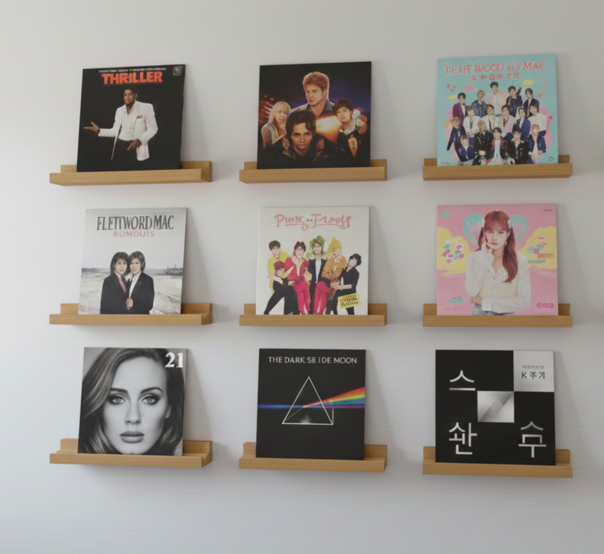 Hardwood Maple Shelf for Album | CD | Art | Book Display