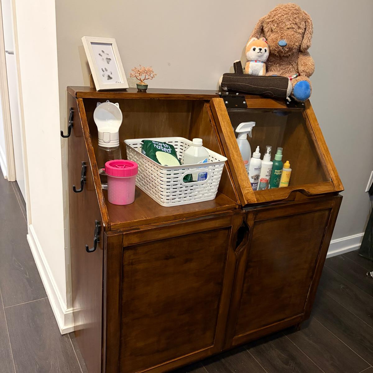 Custom Pet Supply Storage Cabinet