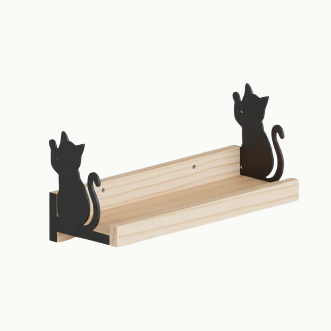Cat Woodshelf | Paired Cats