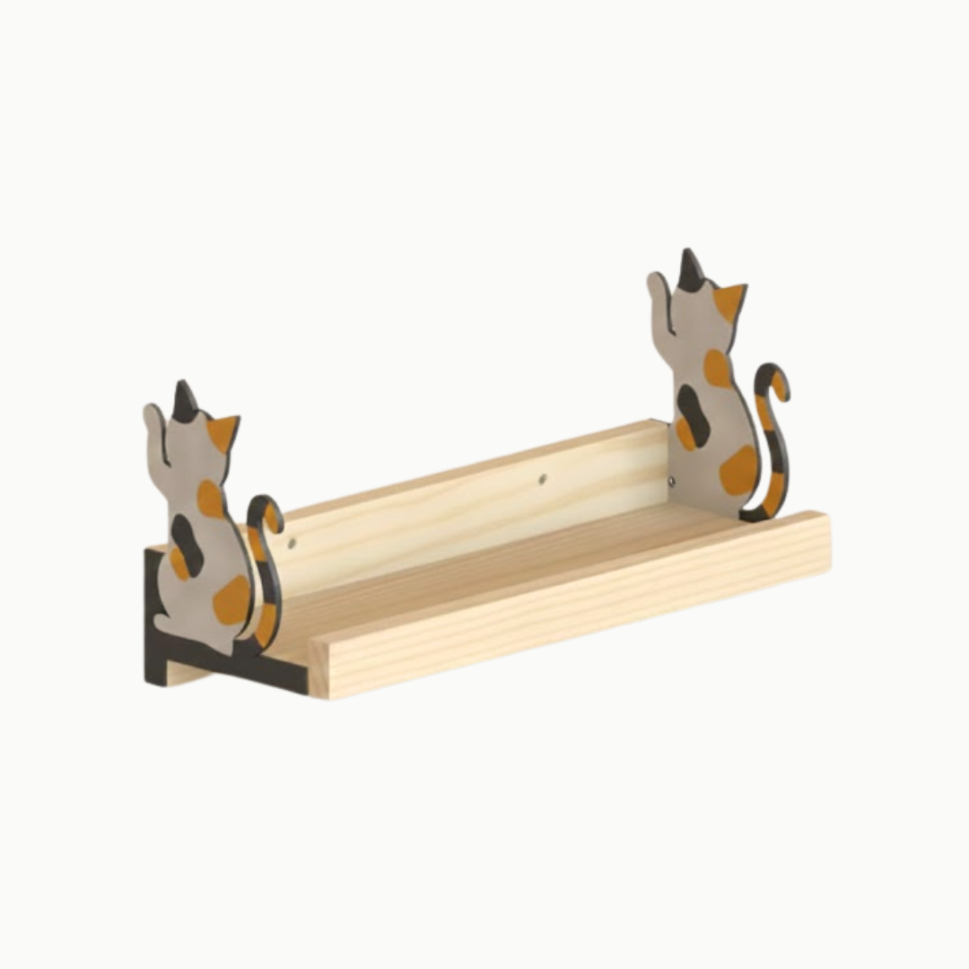 Cat Woodshelf | Paired Cats