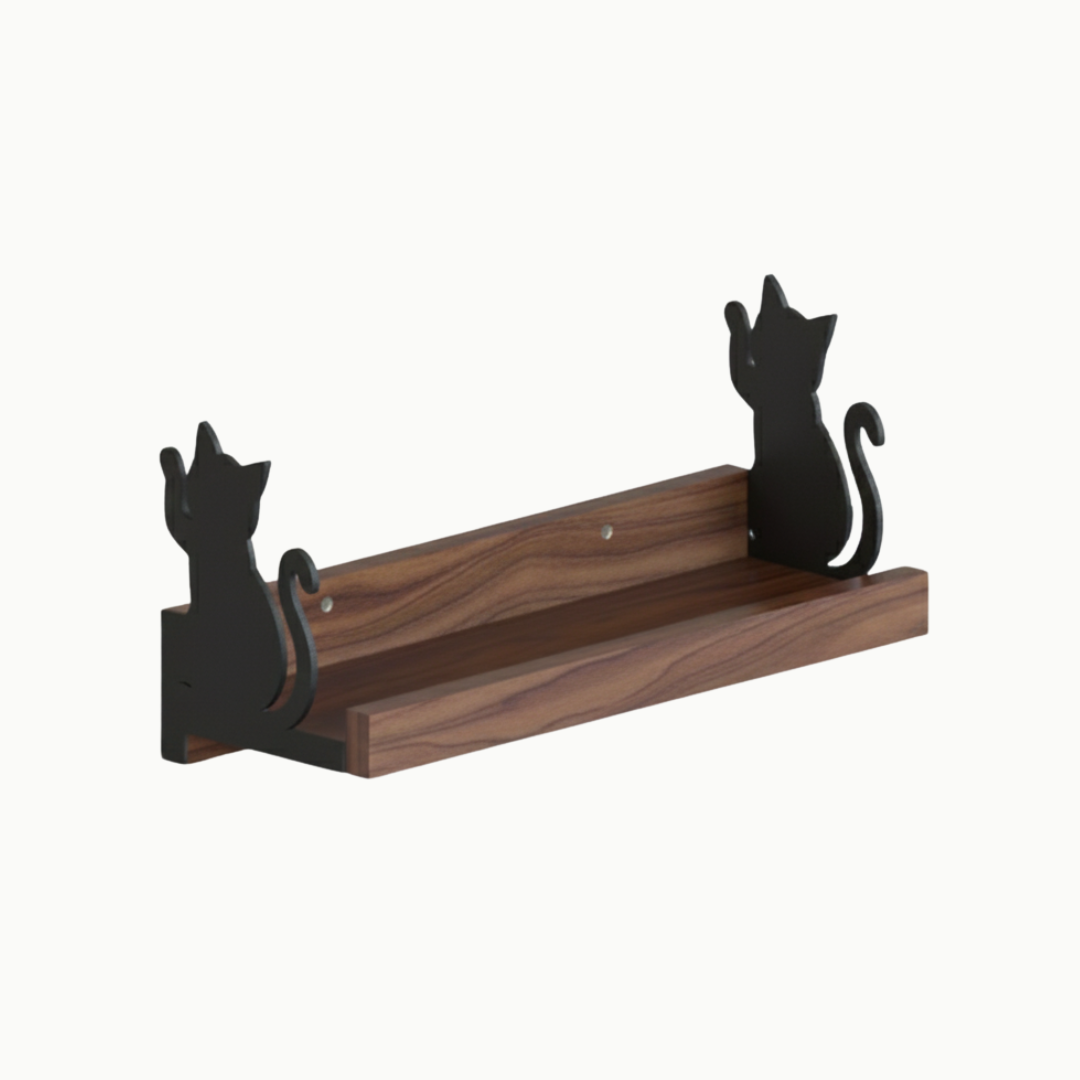 Cat Woodshelf | Paired Cats