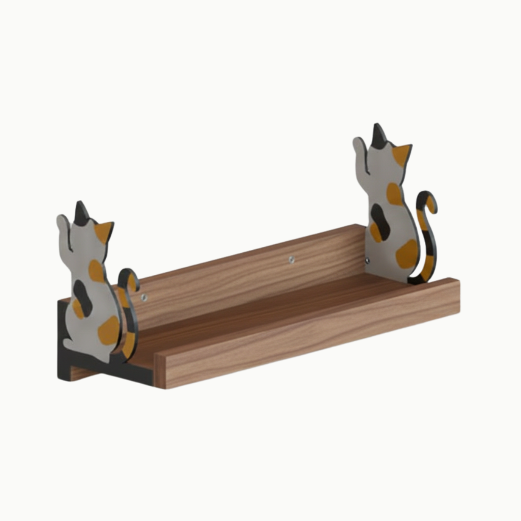 Cat Woodshelf | Paired Cats