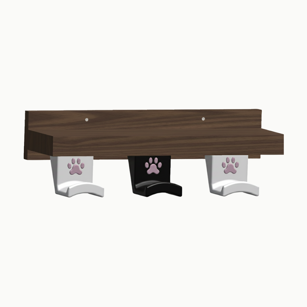 Cat Woodshelf with Cat Paw Hook