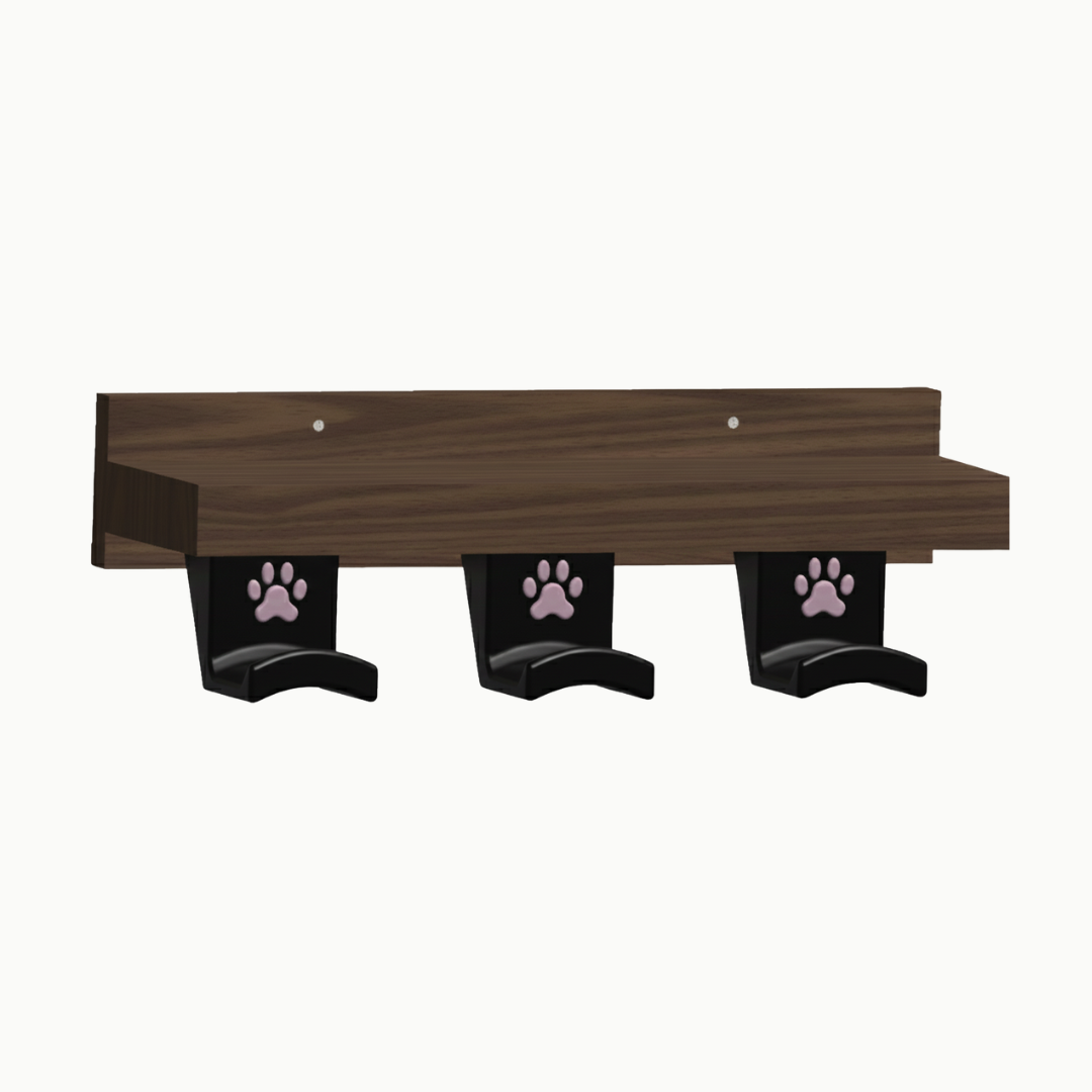 Cat Woodshelf with Cat Paw Hook