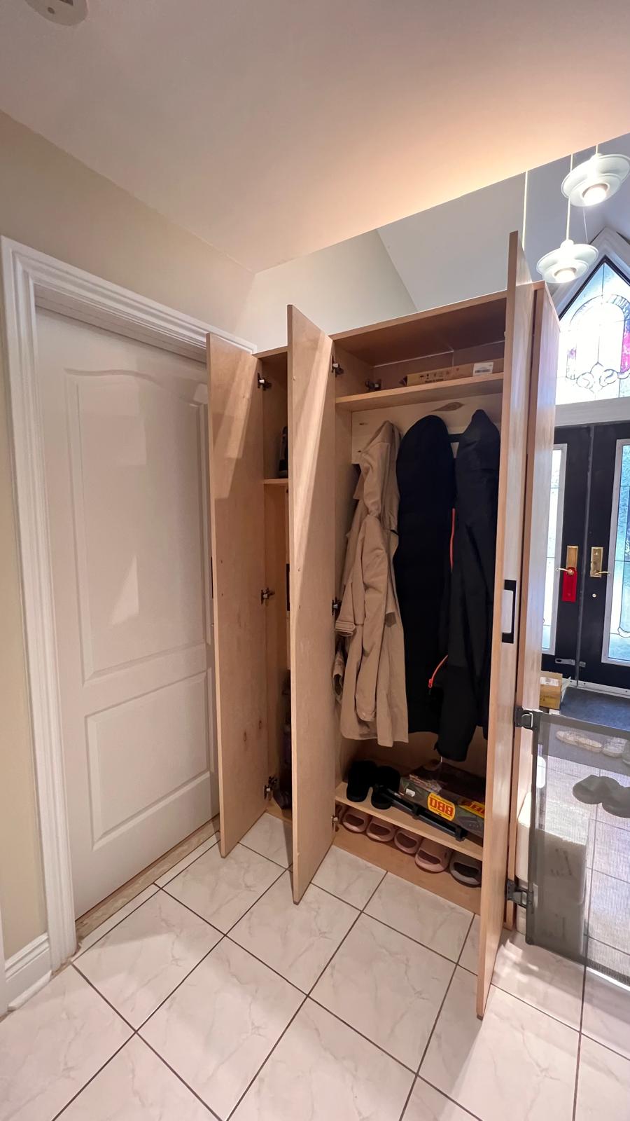 Double-Sided Entryway Cabinet & Room Divider