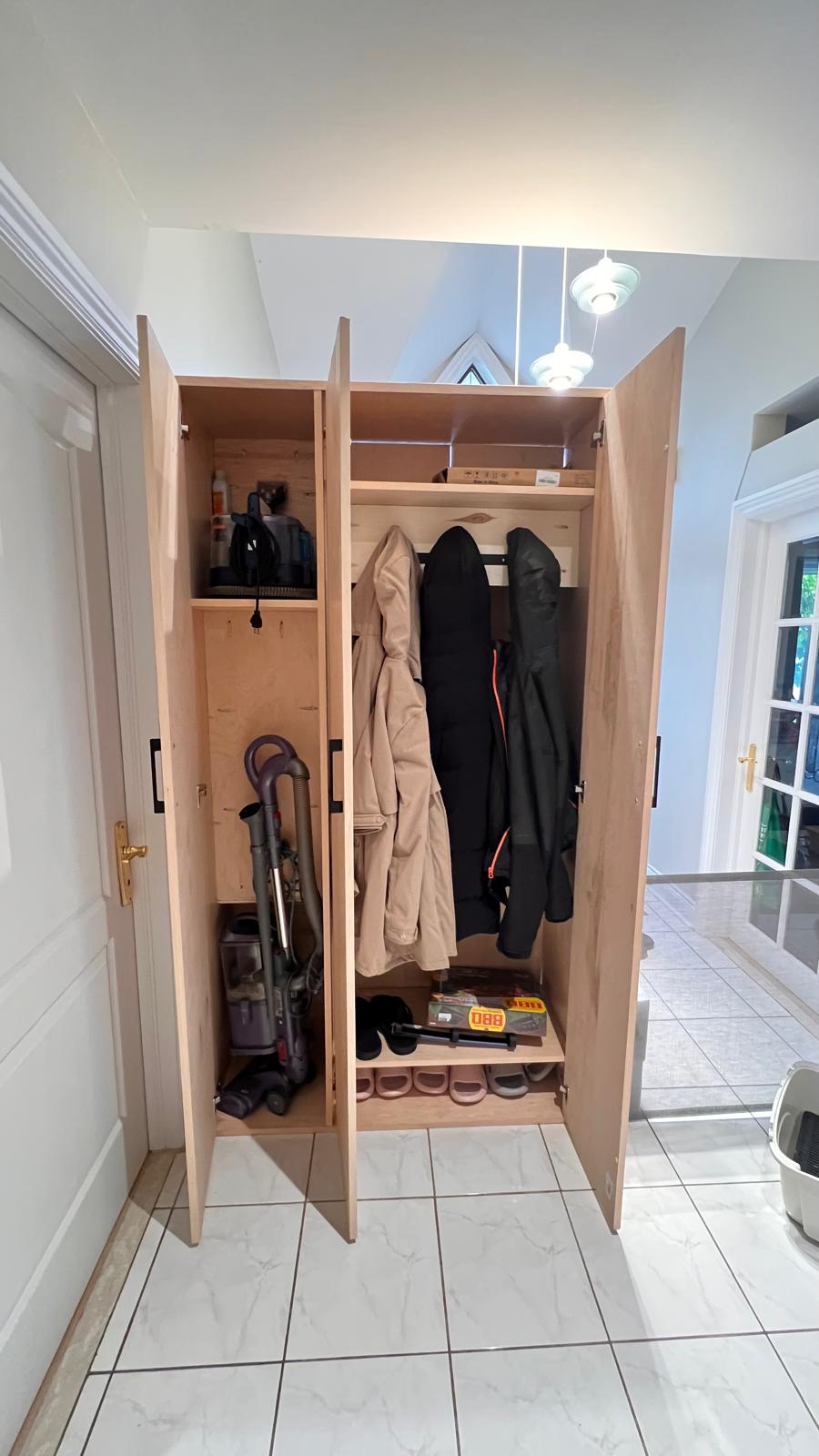 Double-Sided Entryway Cabinet & Room Divider