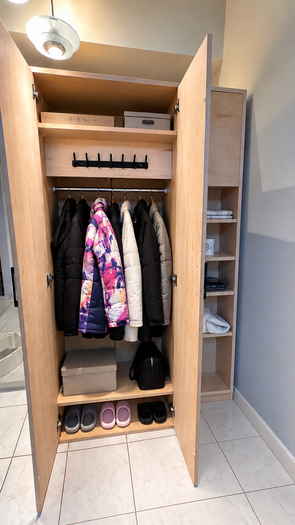 Double-Sided Entryway Cabinet & Room Divider